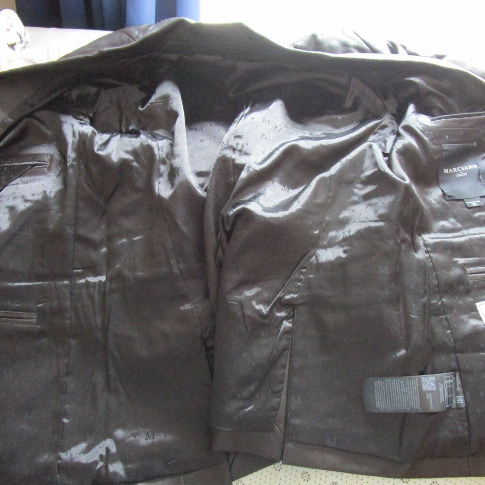 Marciano by Guess New Black Leather Blazer Size M / 52 - Picture 5 of 6